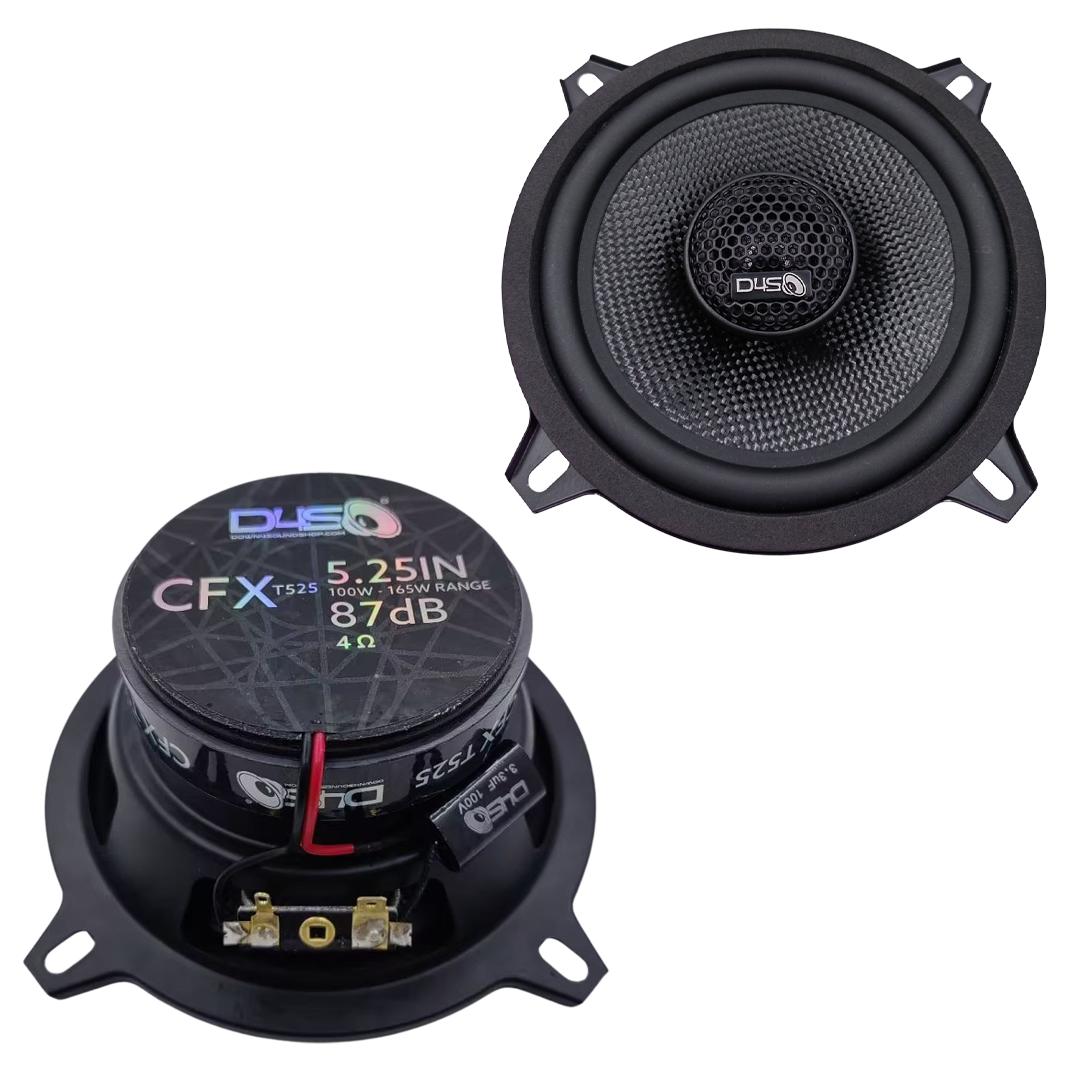 DOWN4SOUND CFXT525 - 5.25 INCH CAR AUDIO SPEAKERS - 165W RMS ( PAIR )