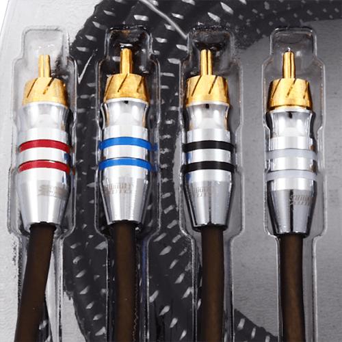 SUNDOWN AUDIO | SAZ4-12FT SAZ 4-CHANNEL RCA INTERCONNECTS