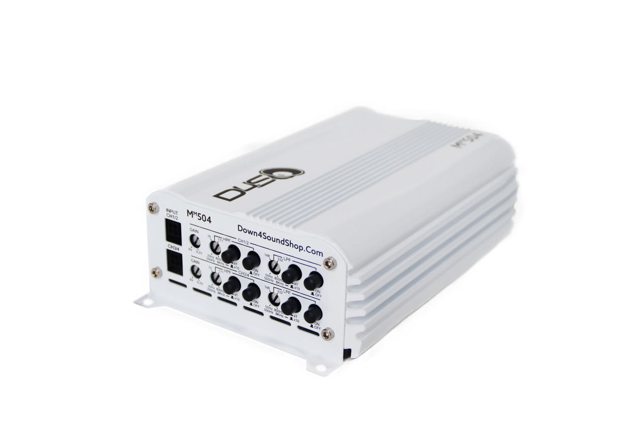 DOWN4SOUND MM504 (MINI MAXX) - WHITE GLOSS | 300W RMS MINI 4 CH