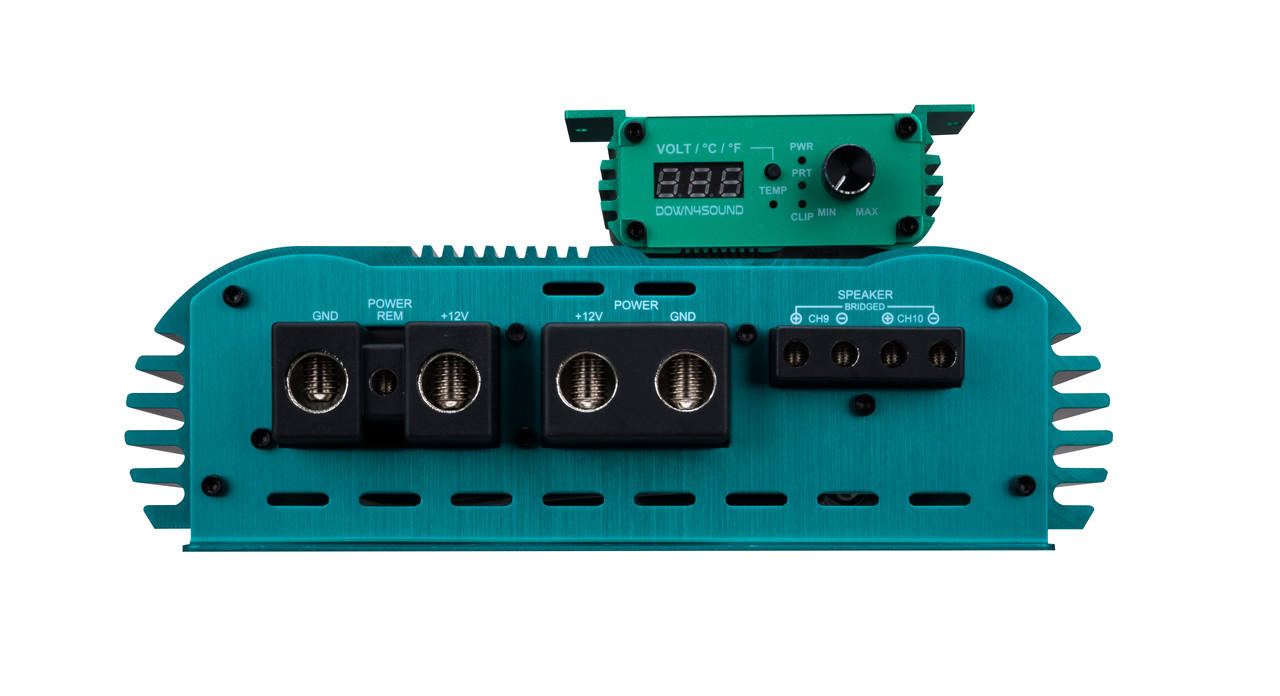DOWN4SOUND EZYPWR 810 TEAL | 4000W RMS - 10 CHANNEL