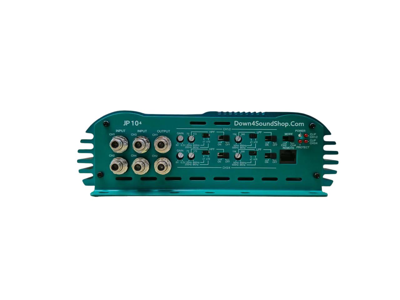 DOWN4SOUND | JP 10.4 TEAL | 6000W RMS | 4 CHANNEL AMPLIFIER