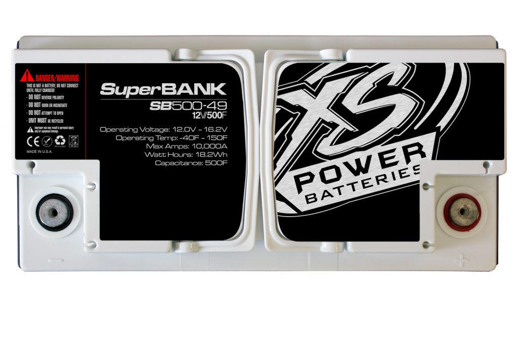 SB500-49 - 12V Super Capacitor Bank, Group 49, Max Power