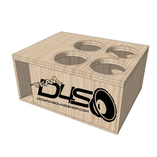 4 10 inch DIY Subwoofer Box Flatpack Kit Down4Sound Shop