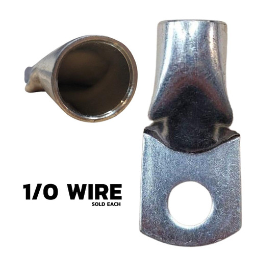 DOWN4SOUND TINNED 1/0 WIRE LUG - EACH - Down4Sound Shop