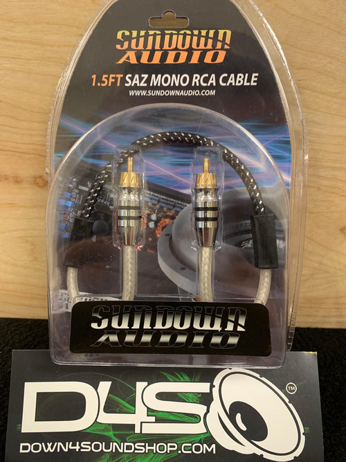 SUNDOWN AUDIO RCA 1.5FT MONO (STRAPPING RCA) Down4Sound Shop