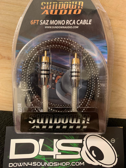 SUNDOWN AUDIO RCA 6FT MONO (STRAPPING RCA) Down4Sound Shop