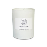 Wholesale, Heaven Scent bespoke label 30cl matt white glass candle made with natural, soy, vegan wax and fragrance & essential oils