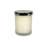 Chrome-effect metal lid for Heaven Scent wholesale 9cl votive candles.