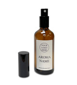 Heaven Scent Wholesale, bespoke label brown glass bottle room spray, blended with essential and fragrance oils.