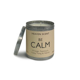 Wholesale, wellbeing range natural, soy, vegan 200ml travel tin candle, blended with essential oils. Be Calm: Orange, Patchouli, Ylang Ylang & Neroli