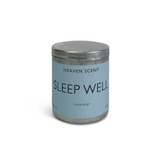 Wholesale, wellbeing range natural, soy, vegan 200ml travel tin candle, blended with essential oils. Sleep Well: Lavender