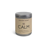 Wholesale, wellbeing range natural, soy, vegan 200ml travel tin candle, blended with essential oils. Be Calm: Orange, Patchouli, Ylang Ylang & Neroli