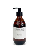 Wholesale, CLASSIC RANGE 250ml brown glass bottle with pump, vegan shower, hand, body gel wash, essential oil. HEAVEN SCENT. Aroma: Rhubarb & Ginger