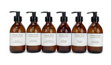Wholesale, CLASSIC RANGE 250ml brown glass bottle with pump, vegan shower, hand, body gel wash, essential oil. HEAVEN SCENT.