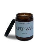 Wholesale, wellbeing range natural, soy, vegan pharmacy jar candle, blended with essential oils. Sleep Well: Lavender