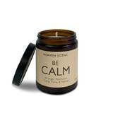 Wholesale, wellbeing range natural, soy, vegan pharmacy jar candle, blended with essential oils.  Be Calm: Orange, Patchouli, Ylang Ylang & Neroli