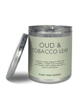 200ml Ceramic Candle Refil Tin made with natural, soy, vegan wax and fragrance & essential oils. Aroma: Oud & Tobacco