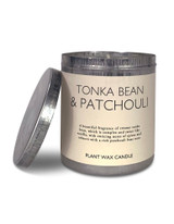 200ml Ceramic Candle Refil Tin made with natural, soy, vegan wax and fragrance & essential oils. Aroma: Amber & Tonka Bean