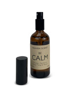 Wholesale, wellbeing range glass bottle room spray, blended with essential oils. Be Calm: Orange, Patchouli, Ylang, Ylang & Neroli