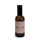 Wholesale, wellbeing range glass bottle room spray, blended with essential oils.  Try to Relax: Geranium, Sweet Orange, Lavender & Ylang Ylang
