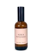 Wholesale, Heritage range brown glass bottle room spray, blended with essential oils. Rose & Patchouli