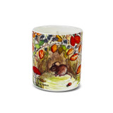 Wholesale, illustrated bone china pot, soy, pharmacy jar candle, blended with fine quality fragrance oils. Picture: Field Mouse Aroma: Hedgerows