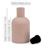 Empty Heaven Scent Pink Ceramic Reed Diffuser Bottle with bung. Perfect for adding your own reed diffuser liquid or even flowers
