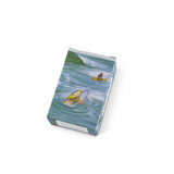 Heaven Scent's new Natural base, triple-milled, cold pressed soaps presented in beautifully illustrated boxes designed by Sarah Pettitt. Aroma: Inspiration Illustration: Surfer