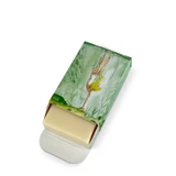 Heaven Scent's new Natural base, triple-milled, cold pressed soaps presented in beautifully illustrated boxes designed by Sarah Pettitt. Aroma: Black Pomegranate; Illustration: Diving Girl