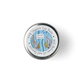 Heaven Scent 10ml Organic Base Lip Balms are made in Britain and blended with flavoured oils and Melissa Oil, with beautiful Coastal illustrated labels. Flavour: Natural;  Illustration: Diving  Girls