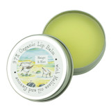Heaven Scent 10ml Organic Base Lip Balms are made in Britain and blended with flavoured oils and Melissa Oil, with beautiful Coastal illustrated labels. Flavour: Mango & Mint;  Illustration: Sea Birds