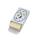 Heaven Scent's new Natural base, triple-milled, cold pressed soaps presented in beautifully illustrated boxes designed by Sarah Pettitt. Aroma: Bergamot & Lemon; Illustration: British Birds