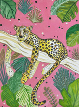 Sarah Pettitt's beautiful box art designs are now available in unmounted A4 prints exclusively for Heaven Scent. Illustration: Leopard