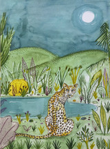 Sarah Pettitt's beautiful box art designs are now available in unmounted A4 prints exclusively for Heaven Scent. Illustration: Cheetah