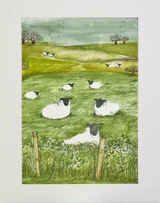 Sarah Pettitt's beautiful box art designs are now available in mounted A4 prints exclusively for Heaven Scent. Illustration: Sheep