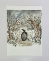 Sarah Pettitt's beautiful box art designs are now available in mounted A4 prints exclusively for Heaven Scent. Illustration: Mr Badger, Oakwood & Bergamot