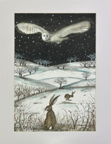 Sarah Pettitt's beautiful box art designs are now available in mounted A4 prints exclusively for Heaven Scent. Illustration: Owl & Hare, Wild Woods