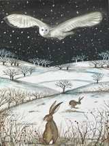 Sarah Pettitt's beautiful box art designs are now available in unmounted A4 prints exclusively for Heaven Scent. Illustration: Owl & Hare, Wild Woods