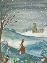 Sarah Pettitt's beautiful box art designs are now available in unmounted A4 prints exclusively for Heaven Scent. Illustration: Hare, Fig & Olive