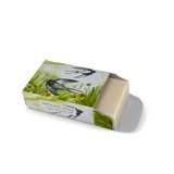 Heaven Scent's new Natural base, triple-milled, cold pressed soaps presented in beautifully illustrated boxes designed by Sarah Pettitt. Aroma: Sea Salt & Spray; Illustration: Swallow Heaven Scent's new Natural base, triple-milled, cold pressed soaps presented in beautifully illustrated boxes designed by Sarah Pettitt. Aroma: Sea Salt & Spray; Illustration: Swallow
