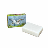 Heaven Scent's new Natural base, triple-milled, cold pressed soaps presented in beautifully illustrated boxes designed by Sarah Pettitt. Aroma: Rosehip; Illustration: Summer Meadow (Owl & Foxglove)