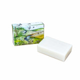 Heaven Scent's new Natural base, triple-milled, cold pressed soaps presented in beautifully illustrated boxes designed by Sarah Pettitt. Aroma: Herb; Illustration: Breezy Days (Flying Swallows)