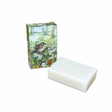 Heaven Scent's new Natural base, triple-milled, cold pressed soaps presented in beautifully illustrated boxes designed by Sarah Pettitt. Aroma: Botanist Garden; Illustration: Primrose Lane (Wren & Primrose)