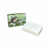 Heaven Scent's new Natural base, triple-milled, cold pressed soaps presented in beautifully illustrated boxes designed by Sarah Pettitt. Aroma: Botanist Garden; Illustration: Primrose Lane (Wren & Primrose)