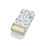 Heaven Scent's new Natural base, triple-milled, cold pressed soaps presented in beautifully illustrated boxes designed by Sarah Pettitt. Aroma: Bluebell; Illustration: British Wild Flowers
