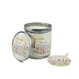 Heaven Scent's new summer range 200ml travel candles are made from natural, vegan, soy and rapeseed wax. Illustrated with: Herb Garden and Fragranced with: Rosemary, Sage & Thyme