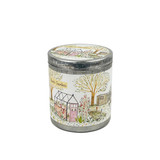 Heaven Scent's new summer range 200ml travel candles are made from natural, vegan, soy and rapeseed wax. Illustrated with: Herb Garden and Fragranced with: Rosemary, Sage & Thyme