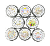 Heaven Scent 10ml Organic Base Lip Balms are made in Britain and blended with flavoured oils and Melissa Oil, with beautiful Spring/Summer illustrated labels. All
