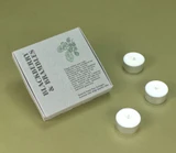 Wholesale, Green Botanical Range box of 9 tealight candles made with natural, soy, vegan wax and fragrance & essential oils. Aroma:  Blackberry & Brambles