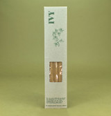 10 Green Botanical Ivy incense sticks by Heaven Scent in a recycled card pack with plant folklore illustration.